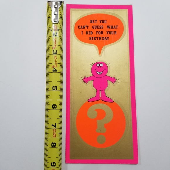 1971 Original Hi Brows Belated Birthday Card - Picture 8 of 8